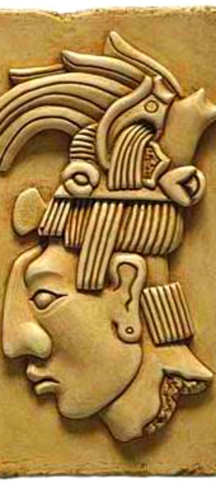 Head of Maya King Pacal - Palenque, Mexico. 692 A.